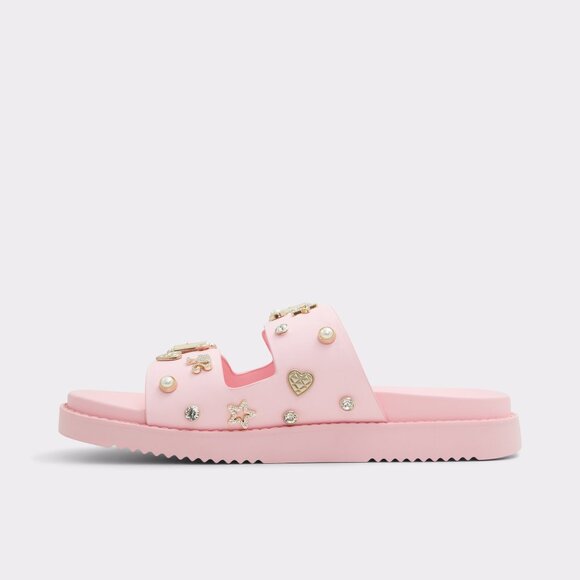 ALDO Barbiedream footbed sandal - light pink - Size USA 6.5 - Picture 7 of 9